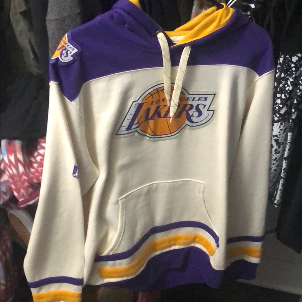 Lakers Retro Majestic Hoodie Unisex Small
